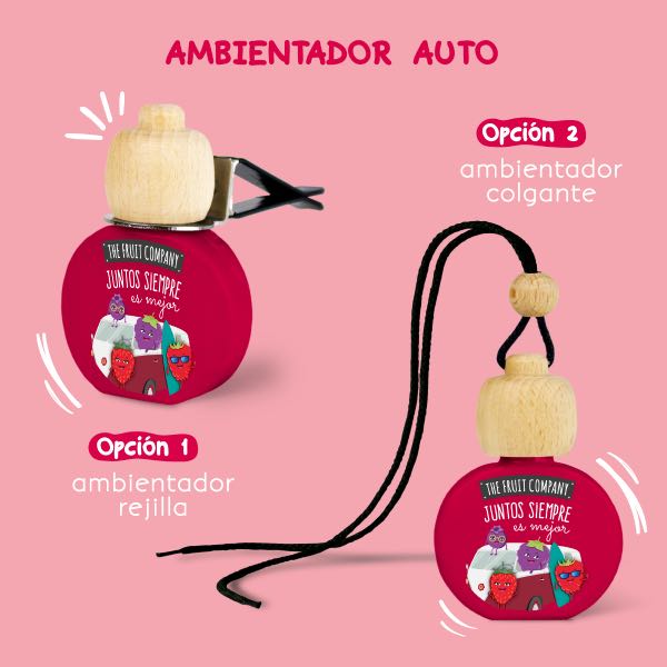 Ambientador para coche aroma Frutos Rojos
